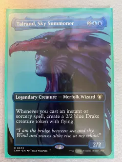 MTG Talrand, Sky Summoner CMM 0673 (Borderless Profile Non Foil ) NM - Image 2
