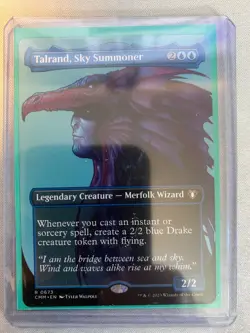MTG Talrand, Sky Summoner CMM 0673 (Borderless Profile Non Foil ) NM - Image 3