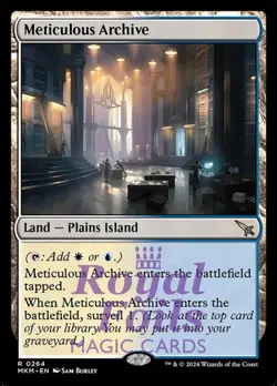 Meticulous Archive 1x FOIL MTG Murders at Karlov Manor MKM Rare MINT white blue - Image 1