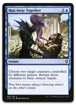 Run Away Together #92 (NM) Baldur's Gate CLB Magic MTG Regular - Image 1