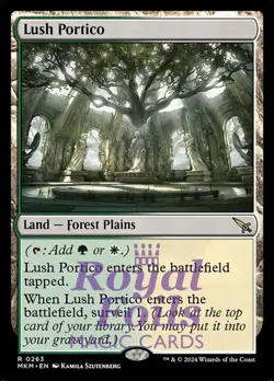 Lush Portico 1x FOIL MTG Murders at Karlov Manor MKM Rare MINT green white land - Image 1