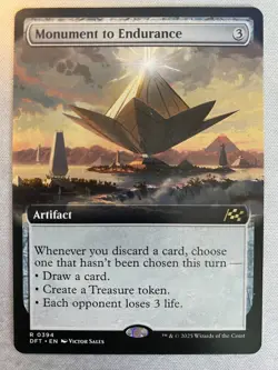 MTG Monument To Endurance Extended Art NM (Non Foil) - Image 1