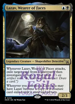 Lazav, Wearer of Faces 2x FOIL MTG Murders at Karlov Manor MKM Rare MINT - Image 1