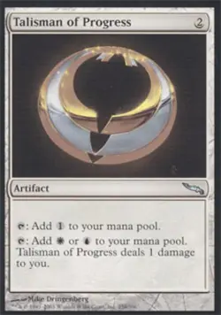 MTG English Talisman of Progress NM Normal Mirrodin - Image 1