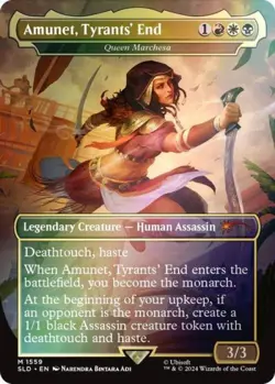 MTG English Amunet, Tyrants' End - Queen Marchesa (Rainbow Foil) NM Foil - Image 1
