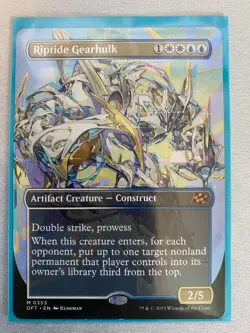 MTG Riptide Gearhulk Borderless DFT 353 NM (Non Foil ) - Image 1
