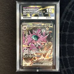 ACE 10 Team Rocket's Nidoking EX 233/182 SIR Destined Rivals Pokemon Card - Image 1
