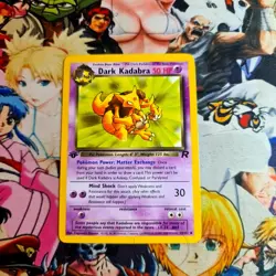 1 Edition Pokemon Card Dark Kadabra 🇬🇧 ◇ Nm Team Rocket Pokemon 2000 Wotc Og - Image 1