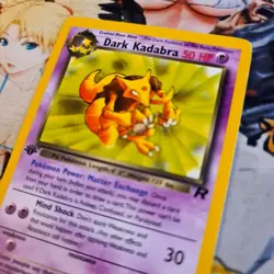 1 Edition Pokemon Card Dark Kadabra 🇬🇧 ◇ Nm Team Rocket Pokemon 2000 Wotc Og - Image 3