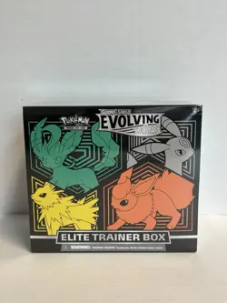 POKEMON EVOLVING SKIES ELITE TRAINER BOX - FACTORY SEALED - TEAR IN WRAP - Image 1
