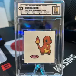 2022 Daiichi Pan Pokemon Japanese #7 Charmander Character Sticker CG 10 Pristine - Image 1