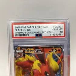 PSA 10 GEM MINT Flareon GX #SM171 Pokemon Sun & Moon Black Star Promo - Image 2