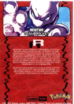 Pokemon Team Rocket The Hunting Mewtwo #150 Mewtwo RR Holo Foil - Image 2