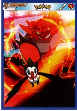 Pokemon Peru Pokedex EF #5 Trumbeak & Incineroar Peru Exclusive Spanish - Image 1