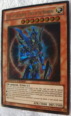 Yugioh 1x Black Luster Soldier - Envoy Of The Beginning GLD4-EN013 Limited Ed NM - Image 3