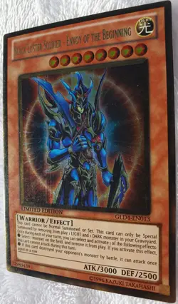 Yugioh 1x Black Luster Soldier - Envoy Of The Beginning GLD4-EN013 Limited Ed NM - Image 4