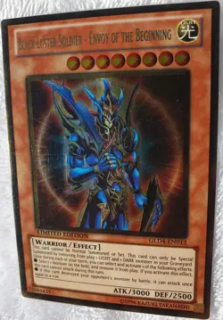 Yugioh 1x Black Luster Soldier - Envoy Of The Beginning GLD4-EN013 Limited Ed NM - Image 5