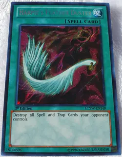 Yugioh 1x Harpie's Feather Duster LCYW-EN149 Secret Rare Unlimited Ed Near Mint - Image 2