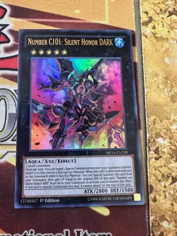 Number C101: Silent Honor MP14-EN218 Ultra Rare LP 1st Edition Yugioh - Image 1