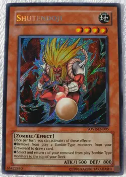 Yugioh 1x Shutendoji SOVR-EN095 Secret Rare Unlimited Edition Near Mint - Image 1