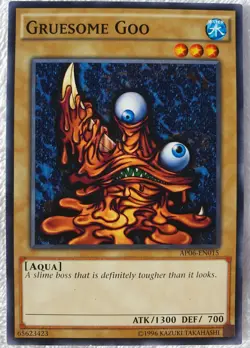 Yugioh 1x Gruesome Goo AP06-EN015 Common Limited Edition Short Print Near Mint - Image 1