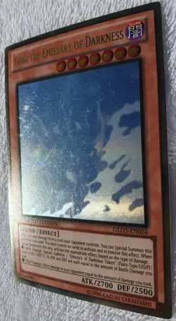 Yugioh 1x Gorz the Emissary of Darkness GLD5-EN024 Ghost/Gold Hybrid Rare - Image 4