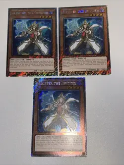 3X Yugioh Aleister the Invoker RA04-EN024 Platinum Secret Rare 1st NM Playset - Image 1