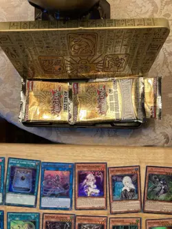 yugioh 2022 tin of the pharaohs gods OPENED Rare Cards Holo Etc - Image 4