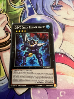 D/D/D WAVE KING CAESAR FRENCH SDPD-EN043 FR043 MODERATE PLAY YUGIOH - Image 1