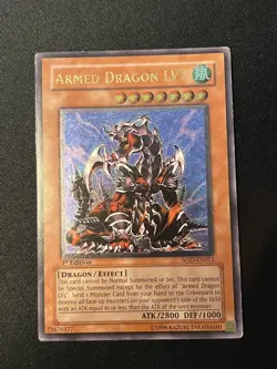Yugioh! Armed Dragon LV7 - SOD-EN015 - Ultimate Rare - 1st Ed Played - Image 1