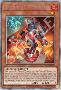 Yugioh! Mega Tins 2025 PREORDER 1x StR Rescue-ACE Hydrant - Image 1