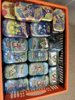 Pokemon Cards 50x Card Mini Tin Gift Bundle 10holo 20 Reverse 1 ex - Image 4