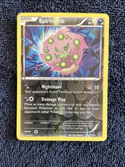 Spiritomb 62/114 2016 XY Steam Siege Pokemon Card Reverse Holo Rare - Nm - Image 1