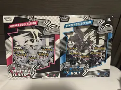 Pokemon Black Bolt and White Flare Binder Collection Bundle Set of 2 *IN HAND* - Image 1