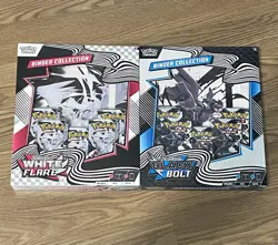 Pokemon Black Bolt and White Flare Binder Collection Bundle Set of 2 *IN HAND* - Image 1