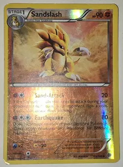 SANDSLASH 79/149 Boundaries Crossed Uncommon Reverse HOLO 2012 Pokemon Card MP - Image 2