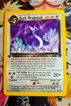 1 Edition Pokemon Card Dark Dragonair 🇬🇧 ◇ Nm Team Rocket Pokemon 2000 Wotc Og - Image 1