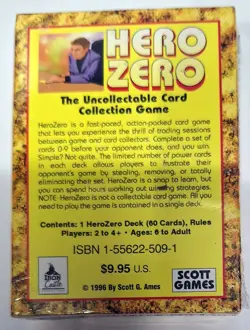 1996 The Uncollectable Card Collection Game Hero Zero Starter Deck - Image 2