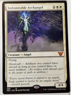 Indomitable Archangel- Commander Kamigawa: Neon Dynasty- Magic the Gathering MTG - Image 1