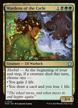 1x Wardens of the Cycle - Foil MTG Foundations NM Magic Foil - Image 1