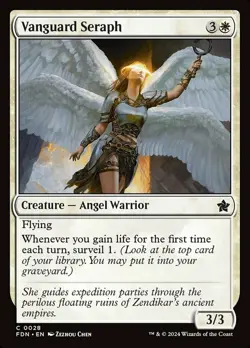 1x Vanguard Seraph - Foil MTG Foundations NM Magic Foil - Image 1