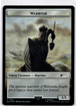 MTG Warrior Token (Rainbow Foil) NM Secret Lair Drop Series T Magic 1752 - Image 1