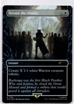 MTG Secure the Wastes (Rainbow Foil) NM Secret Lair Drop Series R Magic 174 - Image 1