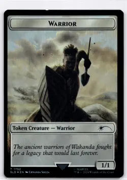 MTG Warrior Token (Rainbow Foil) MP Secret Lair Drop Series T Magic 1752 - Image 1