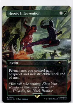 MTG Heroic Intervention (Rainbow Foil) NM Secret Lair Drop Series R Magic 1 - Image 1