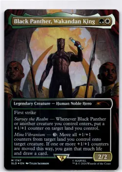 MTG Black Panther, Wakandan King (Rainbow Foil) NM Secret Lair Drop Series - Image 1