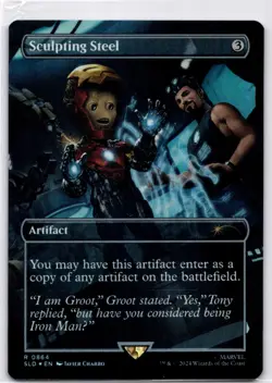 MTG Sculpting Steel (Rainbow Foil) NM Secret Lair Drop Series R Magic 864 - Image 1