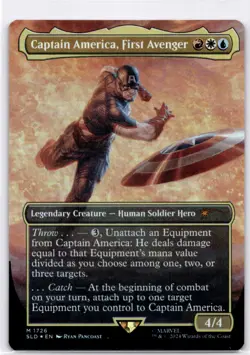 MTG Captain America, First Avenger (Rainbow Foil) NM Secret Lair Drop Serie - Image 1