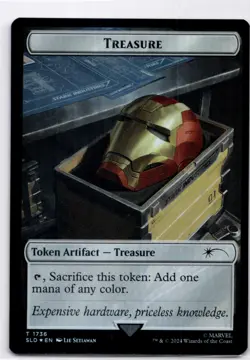 MTG Treasure Token (Rainbow Foil) NM Secret Lair Drop Series T Magic 173 - Image 1