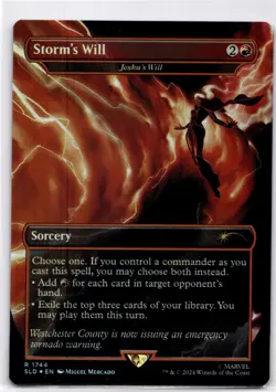 MTG Storm's Will - Jeska's Will (Rainbow Foil) NM Secret Lair Drop Series R - Image 1